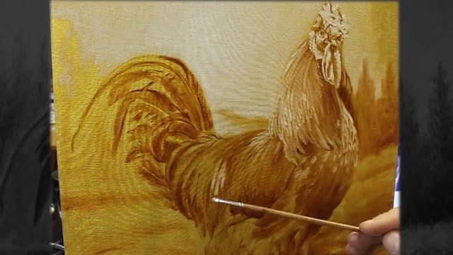 Как написать Петушка масляными красками смотреть онлайн
