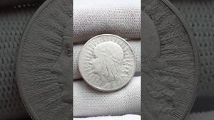 Монета Польши 10 злотых 1932, серебро.