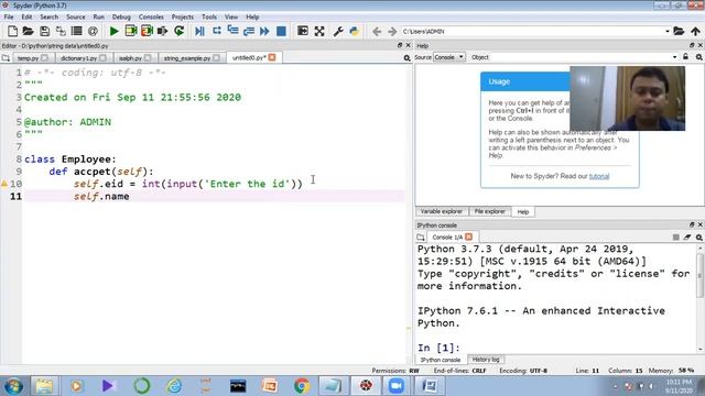 Python Tutorial #10 Class and Object in Python