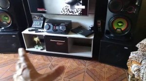 LG CL98 e subwoofer de 15" Subsonic NHL PRO SOUND tocando forte juntos. TOP!