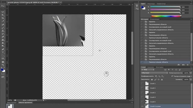 Создание анимации цветов в Adobe Photoshop смотреть онлайн