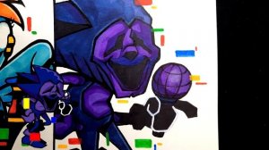 Drawing FRIDAY NIGHT FUNKIN' - Corrupted Peppa Pig| | Pibby Sonic | Pibby Rainbow