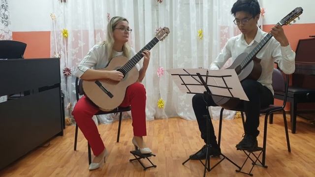 В.Ерзунов. Песня без слов. Чайкина Ж.В. и Ли Алексей. Школа искусств села Перемышль смотреть онлайн