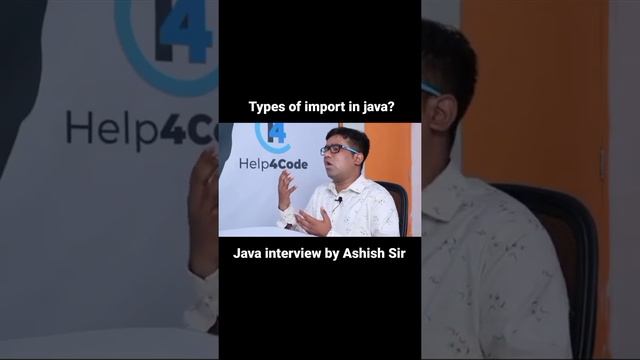 what are the types of import in java ? by Ashish Gadpayle sir || #java #interview #import