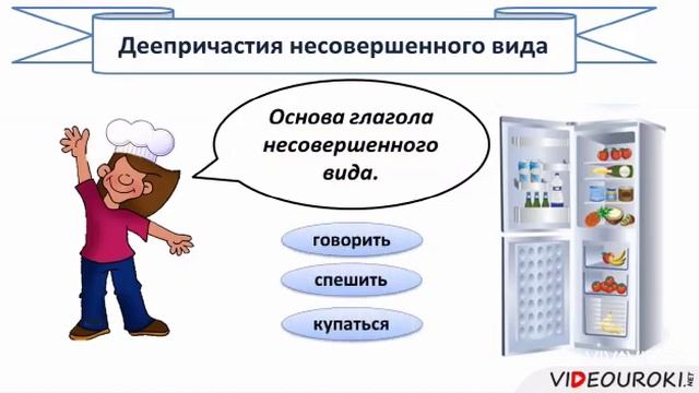 Деепричастие совершенного и несовершенного вида.
