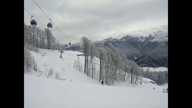 Сочи/Адлер, Красная поляна - что делать зимой: хаски, сноуборд, бассейн в горах смотреть онлайн