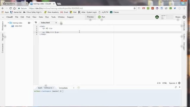 Connecting Github to Cloud 9 смотреть онлайн