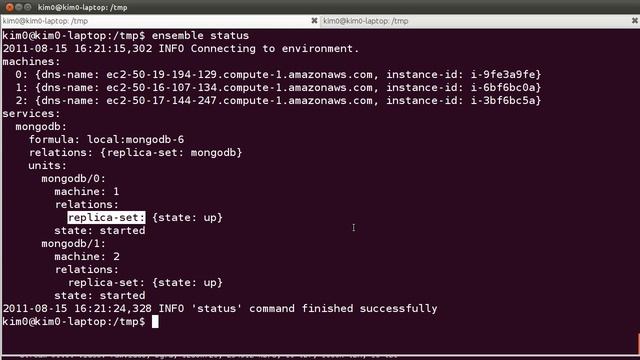 MongoDB replicaset on Amazon ec2 with Ensemble смотреть онлайн