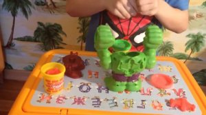 The Avengers Play-Doh, Халк против железного человека. Play-Doh, Hulk vs iron man.