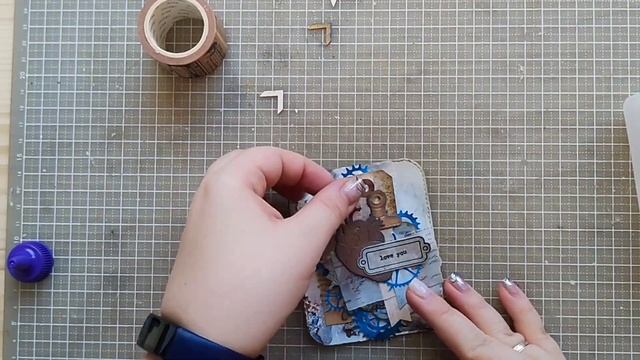 Tutorial mini-card for Valentine's Day. МК брутальная валентинка. ❤️ смотреть онлайн