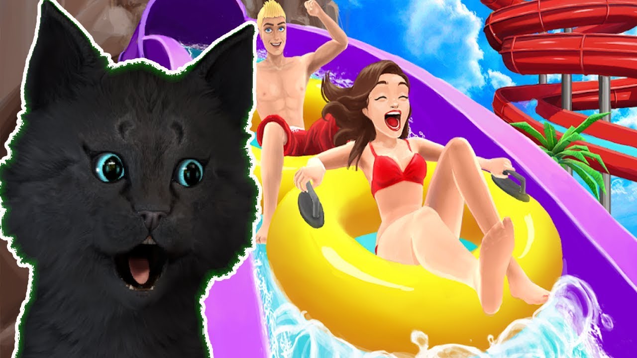 МОКРЫЕ ГОНКИ С ГОРКИ НА НАДУВНЫХ КОЛЕСАХ С ГОВОРЯЩИМ СУПЕР КОТОМ ( ИГРА для ДЕТЕЙ ) uphill rush смотреть онлайн