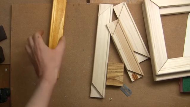 Состаривание деревянного подрамника для картины.
