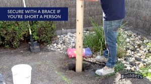 How to Set A Post with Quickset concrete