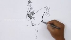 How to Draw an Equestrian Rider