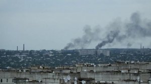 06-07-2014 Луганск. Обстрел Луганска и пожары в районе автовокзала, возникшие в результате обстрела