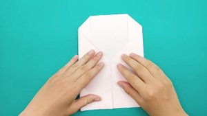 Простой прямоугольный конверт из бумаги своими руками / Как сделать конвертик оригами легко и прост