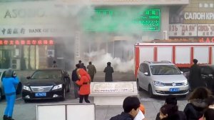 Учения пожарных в Китае