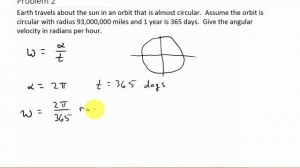 Angular Velocity Example 2