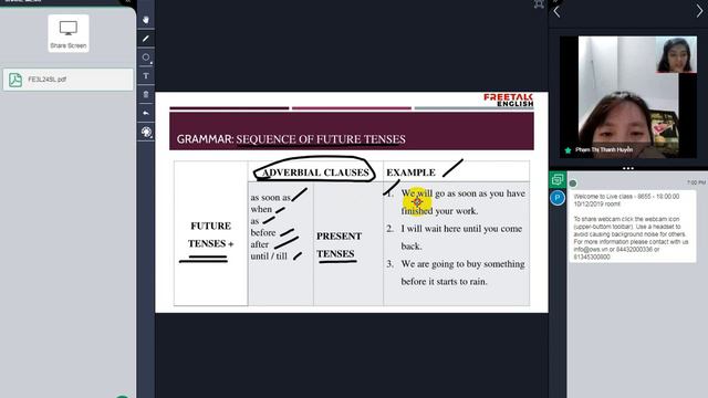 Freetalk English: Teacher Rachelle - Student: Phạm Thị Thanh Huyền смотреть онлайн