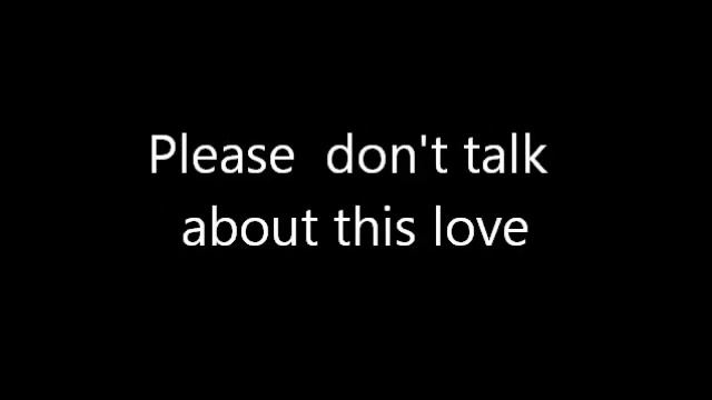 Cheryl Cole-Don't Talk About This Love lyrics смотреть онлайн