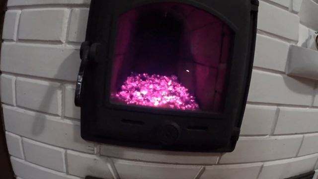 111. Измерения прогрева печи. 9 кг дров. смотреть онлайн