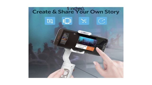 Special Discount on 3 Axis Gimbal Stabilizer 0 5 Lbs Lightweight Foldable Gimbal for Smartph смотреть онлайн