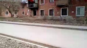Пожар на улице Саушинская в Красноармейском районе Волгограда