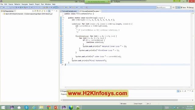 Latest Java Tutorials for beginners | Inner for loop using Break and Continue Statements hd смотреть онлайн