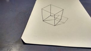КАк нарисовать 3д куб.
