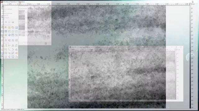 Сшивка топографии поверхности лунки после трибологических экспериментов из 2 и 4 снимков в Gwyddion