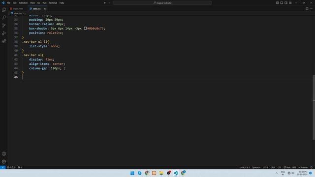 Create a Magical Mobile Navigation Indicator - Step by Step Guide || HTML CSS only