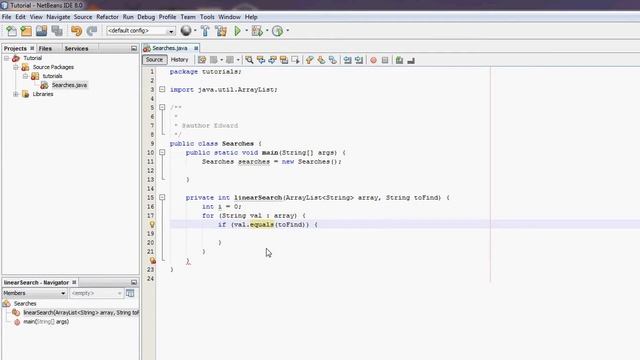 NetBeans Java Tutorial - Linear Search #3 смотреть онлайн
