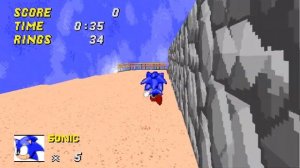 SRB2 Christmas 0.96 Emerald Coast zone gameplay