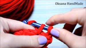 Модный клатч крючком из трикотажной пряжи. Мастер класс.  bag crochet