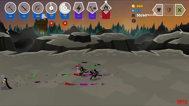 Stick war 3 - Singleplayer - Broving Grounds - Play against AI Bots Offline - Order Ambush смотреть онлайн
