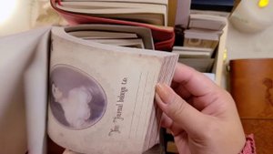 ASMR Aesthetic Vintage Journaling | 1 Video 3 Journals - Blue, Purple & Orange | Journal Marathon