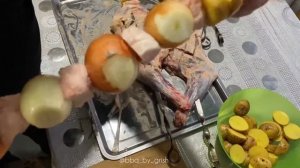 Баранья лопатка в тандыре ...