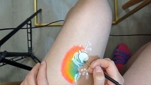 Как использовать трафареты в аквагриме