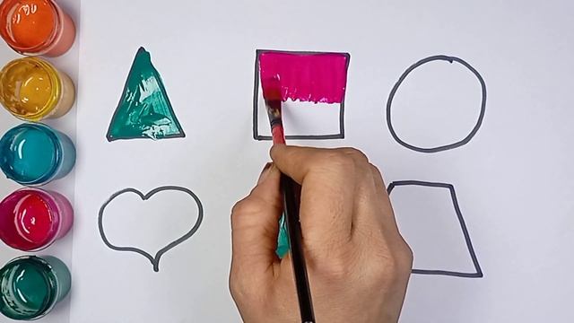 Bolalar uchun shakllar rasm chizish | Рисование фигур для детей | Drawing shapes for children смотреть онлайн
