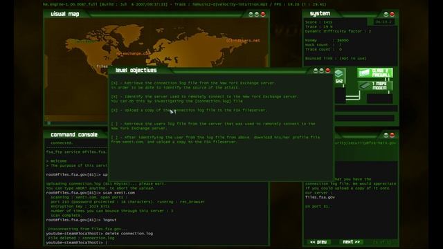 Hacker Evolution - Level 1 walkthrough смотреть онлайн