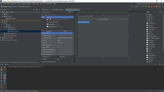 Java Programming with IntelliJ IDEA: Creating, Designing & Showing Swing GUI Forms смотреть онлайн