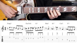 Bird Blues in F - Improvisation #4 - Jazz Guitar Solo