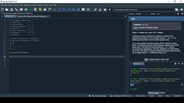 working with integers and floats смотреть онлайн