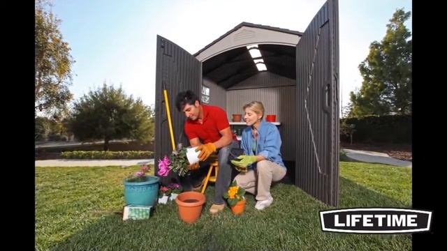 Пластиковый сарай LifeTime 2,1 х 2,1 м смотреть онлайн