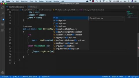 053 Creating Exception handler middleware