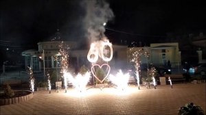 Наземный фейерверк на юбилей
