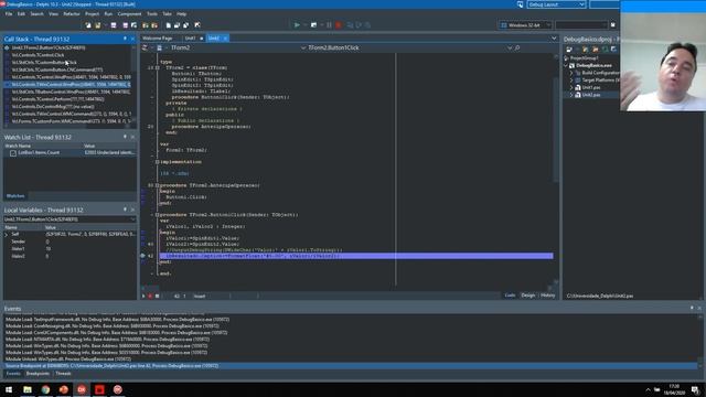 Universidade Delphi Desvendando o Debug do Delphi Parte 1 смотреть онлайн