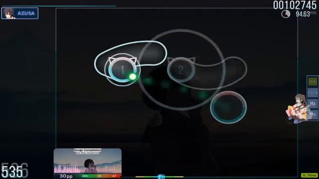 Играю почти часовую карту в osu! Попытка #2 смотреть онлайн