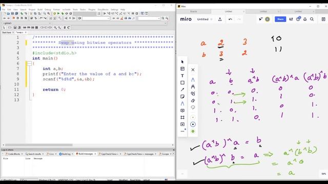 Swap using bitwise operators | C Interview Programs | Logic First Tamil смотреть онлайн