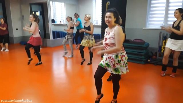 фрагмент урока данс-микс, женский фитнес, хиты 80-х
